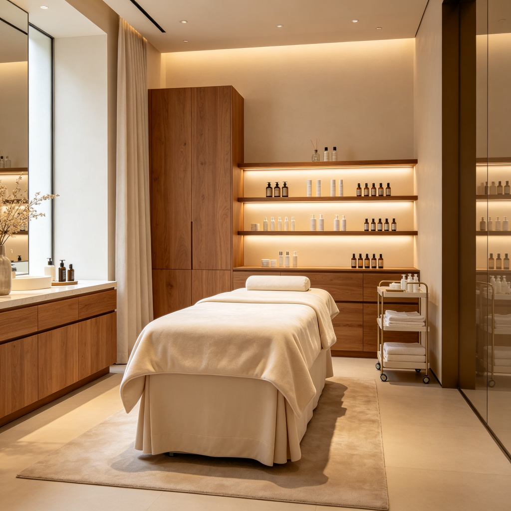 Beauty salon treatment room